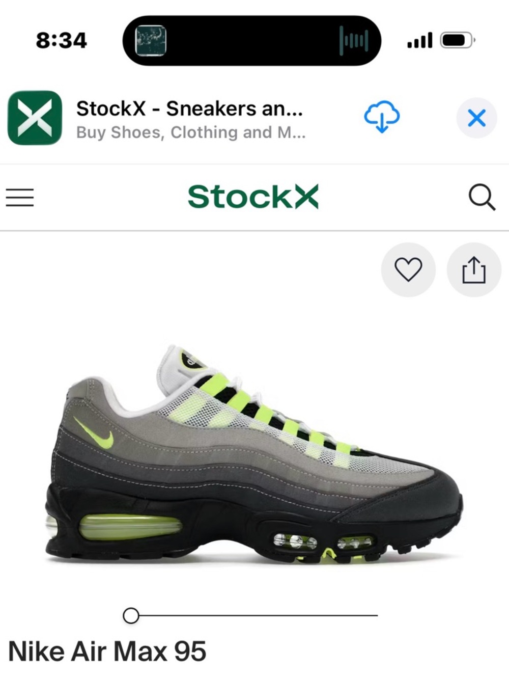 Nike Air Max 95 Grey Black Volt Sneakers
